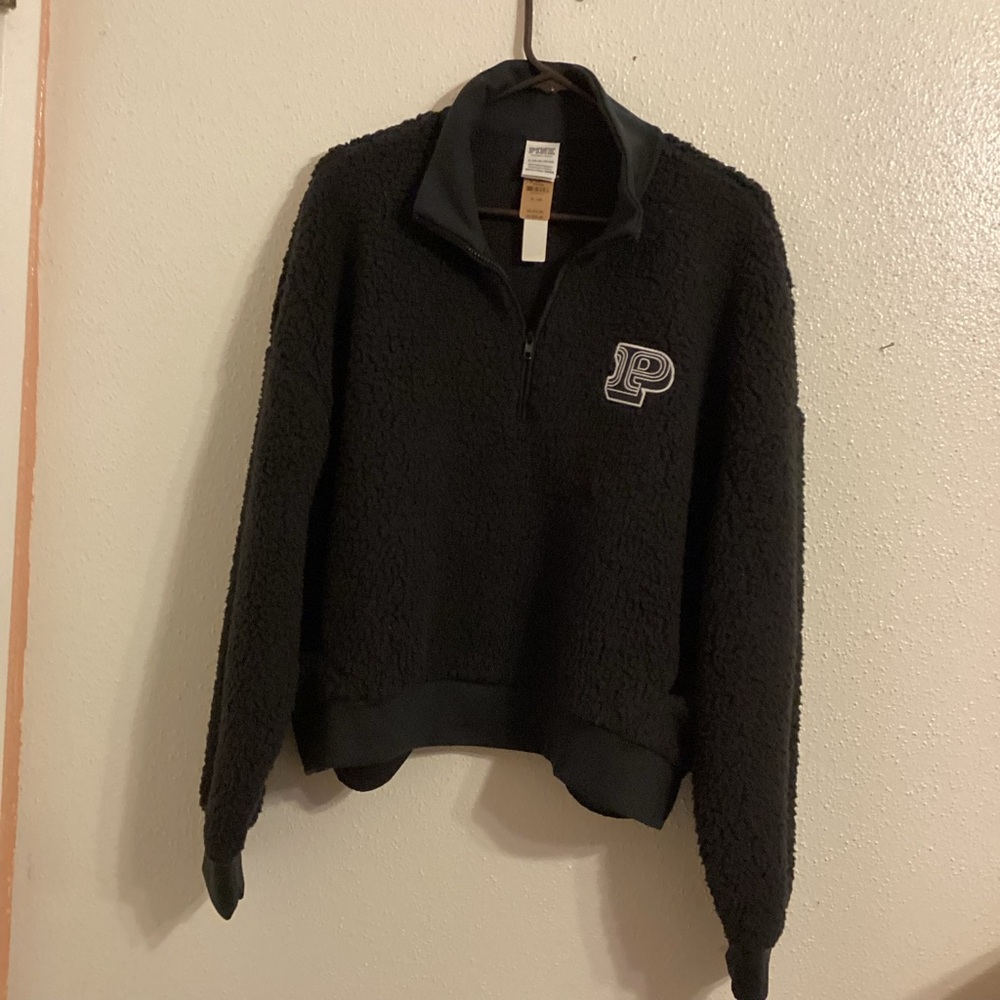 Black Fleece Quarter-Zip Pullover